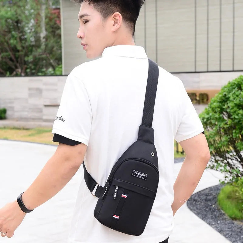 Men’s Waterproof Large Capacity Fanny Pack – Adjustable Strap Waist Bag for Outdoor Sports & Travel