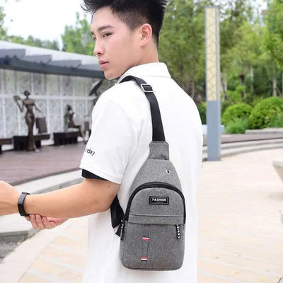 Men’s Waterproof Large Capacity Fanny Pack – Adjustable Strap Waist Bag for Outdoor Sports & Travel